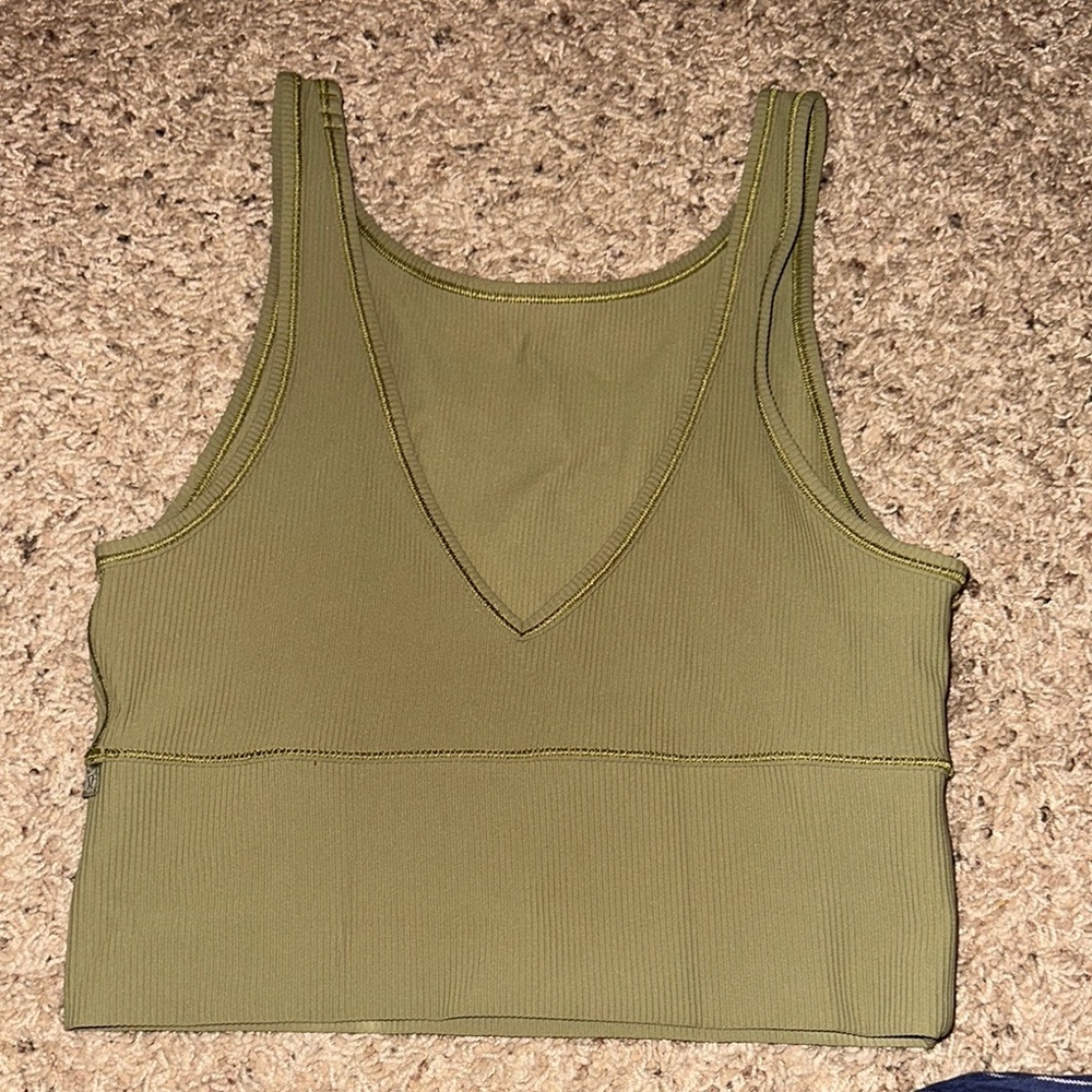 Olive Green Lululemon Women's Tank Top